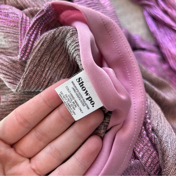 Showpo Strapless Purple Dress - Picture 5 of 12